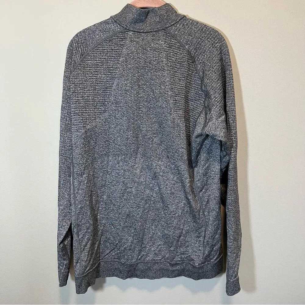 Lululemon Engineered‎ Warmth Jacket Gray Merino Wool Blend Full Zip Up XL